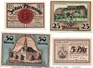 Notgeld De 4 Scheine kpl. Notgeld der Stadt Ronneburg , 1133.1 Set mit 4 Scheinen in kfr. -