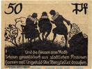 Notgeld DE 50 Pf. Nr.3 Schmiedeberg , Notgeld 50 Pfennig Nr.3 -Glanzdruck- in kfr. M-G 1186.1.a , PrS -