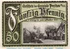 Seriennotgeld Deutschland 50 Pfennig Schein Notgeld der Gemeinde Przyschetz 1080.1 , 50 Pfennig Schein in kfr. -