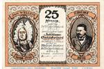 Serienscheine DE 25 Pf. Notgeld Volksbank Delbrück Köln 719.1.b , 25 Pfennig Schein in kfr. -