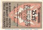 Notgeld De 75 Pf. 1920 Nortorf , Notgeld 75 Pfennig Schein in kfr. M-G 9... 3.02 £ Tax included +  6.91 £ shipping
