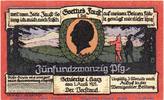 Seriennotgeld Deutschland 25 Pfennig o. Kn Notgeld Kurverwaltung Schierke 1179.1.b , 25 Pfennig Nr 1 Ohne Kennummer in kfr. -