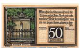 Notgeld DE 50 Pf. -Zudruck KAHLA- Notgeld der Stadt Quedlinburg 1087.2 , 50 Pfennig Nr 3 mit KAHLA in kfr. -