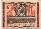 Seriennotgeld Deutschland 25 Pfennig Schein Notgeld Großbreitenbach Tesselt 477.1.b , 25 Pfennig Schein Kn rot in kfr. -