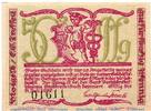 Seriennotgeld Deutschland 50 Pfennig Schein Notgeld Großbreitenbach Tesselt 477.4.a , 50 Pfennig Schein Kn schwarz in kfr. -