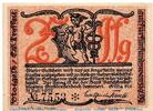Notgeld De 25 Pf. Notgeld Großbreitenbach Tesselt 477.1.a , 25 Pfennig Schein Kn schwarz in kfr. -