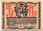Notgeld De 50 Pf. Notgeld Großbreitenbach Tesselt 477.1.a , 50 Pfennig Schein Kn schwarz in kfr. -
