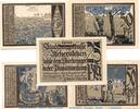 Serienscheine DE 5 Scheine kpl. Notgeld Stadt Aschersleben Landwirtschaft 50.6 , Set mit 5 Scheinen in kfr. -