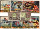 Serienscheine DE 8 Scheine kpl. Roda Notgeld M/G 1127.1 , Faust Serie Set mit 8 Scheinen in kfr. von 1921 -
