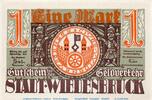 DE 1 Mark Schein IE Notgeld der Stadt Wiedenbrück 1423.1.b , 1 Mark Schein -IE- in kfr. -