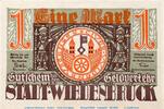DE 1 Mark Schein CK Notgeld der Stadt Wiedenbrück 1423.1.b , 1 Mark Schein -CK- in kfr. -
