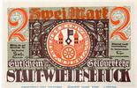 DE 2 Mark Schein NB Notgeld der Stadt Wiedenbrück 1423.1.b , 2 Mark Schein -NB- in kfr. -