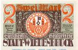 DE 2 Mark Schein CK Notgeld der Stadt Wiedenbrück 1423.1.b , 2 Mark Schein -CK- in kfr. -