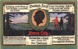 Seriennotgeld Deutschland 10 Pfennig Musterschein o. Kn Notgeld Kurverwaltung Schierke 1179.1.b , 10 Pfennig Nr 1 Ohne Kennummer in kfr. -