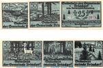 Serienscheine DE 6 Scheine kpl. Notgeld der Gemeinde Prisdorf 1076.1 , Set mit 6 Scheinen in kfr. -