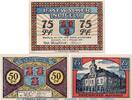 Serienscheine DE 3 Scheine kpl. Notgeld der Stadt Pasewalk 1049.1 , Set mit 3 Scheinen in kfr. -