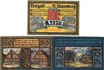 Serienscheine DE 3 Scheine kpl. Notgeld der Stadt Nieder Marsberg 971.1 , Set mit 3 Scheinen in kfr. -