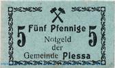 Notgeld Deutschland 5 Pfennig Schein Notgeld der Stadt Stettin 7145.25.01 , 50 Pfennig Schein in kfr. von 1917 -