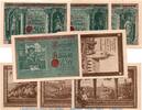 Serienscheine DE 8 Scheine kpl. 8 x Notgeld der Stadt Allstedt 15.1 , Set mit 8 Scheinen in kfr. -