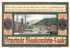 Seriennotgeld Deutschland 50 Pfennig Schein Notgeld der Gemeinde Blankenstein 118.1 , 50 Pfennig Schein in kfr. -