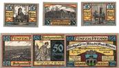 Serienscheine DE 6 Scheine kpl. Bad Kösen , Notgeld Set mit 6 Scheinen in kfr. M/G 734.1 , Sachsen Anhalt 1921 -