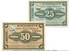 Notgeld Deutschland 2 Scheine kompl. 2 x Notgeld der Stadt Zinnowitz 8225.05.05-06 , Set mit 2 Scheinen in kfr. -