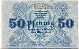 Notgeld DE 50 Pf. Notgeld der Stadt Halle 2740.35.01 , 50 Pfennig Schein in kfr. -