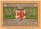 Notgeld De 50 Pf. Notgeld der Stadt Lünen 4290.10.03 , 50 Pfennig Schein in kfr. -