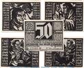 Serienscheine DE 5 Scheine kpl. 5 x Notgeld der Stadt Erfurt 344.2 , Set mit 5 Scheinen in kfr. von 1921 -