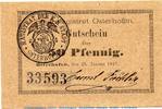Notgeld Deutschland 50 Pfennig Schein "Karo" Notgeld der Stadt Osterhofen 5445.05.040 , 50 Pfennig mit Karo in kfr. -