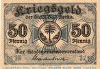 Notgeld Deutschland 50 Pfennig Kn violett Notgeld Stadt Bamberg 0310.05.15 , 50 Pfennig Schein Ohne B in kfr. von 1919 -