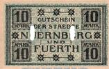 Notgeld De 10 Mk. 1918 Banknote Nürnberg und Fürth , 10 Mark Schein in k... 3.02 £ Tax included +  6.91 £ shipping