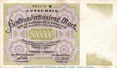 Inflation Deutschland 500.000 Mark Schein Banknote der Stadt Pößneck , 500.000 Mark Schein in gbr. Keller 4355... 1923 -
