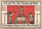 Notgeld DE 50 Pf. Nr.1 Notgeld Feuerwehr Langensalza , 769.1 , 50 Pfennig Schein Nr 1 in kfr. -