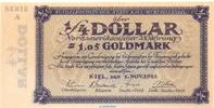 Wertbeständiges Notgeld 1,05 Gold Mark Banknote Stadt Kiel , 1,05 Gold Mark -Musterschein- in kfr. Müller 2775.2 1923 -