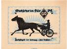 Seriennotgeld Deutschland 60 Pfennig , KN. scharz Notgeld der Traber Hamburg 524.1.b , 60 Pfennig Schein in kfr. von 1921 , Hambur -