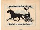 Notgeld 40 Pf. KN. rot Notgeld der Traber Hamburg 524.1.c , 60 Pfennig Schein in kfr. von 1921 , Hambur -