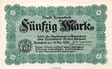 Großnotgeld 1918 50 Mk. Banknote der Stadt Remscheid , 50 Mark Schein in kfr. Geiger 443.03.b 1918 -
