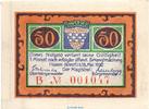 Seriennotgeld Deutschland 50 Pfennig B , Nr 1 Notgeld der Stadt Hamm 568.2.a , 50 Pfennig B Nr.1 breiter Rand in kfr. 1920 -