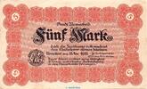 Großnotgeld 1918 DE 5 Mk. Banknote der Stadt Remscheid , 5 Mark Schein in gbr. Geiger 443.01.b von 1918 -