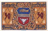 Seriennotgeld DE 50 Pf. Notgeld der Stadt Preetz 1071.2 , 50 Pfennig Schein in kfr. von 1921 -