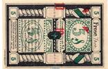 Seriennotgeld Deutschland 10 Pfennig Schein , FEHLDRUCK Notgeld Gemeinde Frose 398.1 , 10 Pfennig Schein --Fehldruck-- in kfr. o.D. -