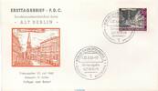 Bundesrepublik Deutschland FDC 1962 mit 70 Pfennig FDC Ersttagsbrief , Alt Berlin , Stempel 22.07.1962 , mit 70 Pfennig Marke -