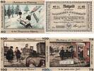 Serienscheine DE 4 Scheine kpl. Neugraben , Notgeld Set mit 4 Scheinen in kfr. M/G 939.1.a , Hamburg von 1921 -
