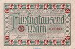 deutsche Länderbanknote 50.000 Mark Schein Länderbanknote , 50.000 Mark Schein in gbr. WTB-14, Ros.774, S.984 , 1923 -