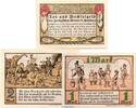 Serienscheine DE 3 Scheine kpl. 3 x Notgeld Zoologischer Garten Hamburg 563.1 , Set mit 3 Scheinen in kfr. o.D. -