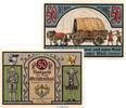Serienscheine DE 2 Scheine kpl. 2 x Notgeld der Stadt Gräfenthal 463.3 , Set mit 2 Scheinen in kfr. von 1921 -