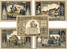 Notgeld DE 5 Scheine kpl. Notgeld Denkmalsausschuss Schmiedeberg 1185.1.b , Set mit 5 Scheinen in kfr. o.D -
