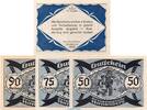 Notgeld Österreich 4 Scheine kompl. 4 x Notgeld Gemeinde-Ort Hundsberg S.402.II.b , Set mit 4 Scheinen in kfr. o.D. -