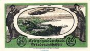 Kleingeld 1914-1922 50 Pf. Friedrichshafen Notgeld , Tieste 2040.15.05 , 50 Pfennig Schein in kfr. o.D. -